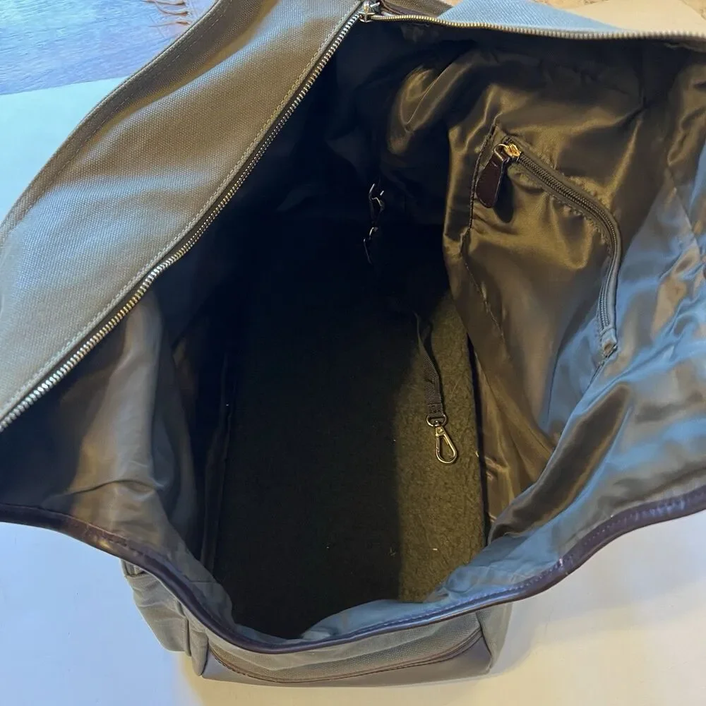 Django Dachshund Dog Carrier Bag Waxed Canvas Olive Size Medium